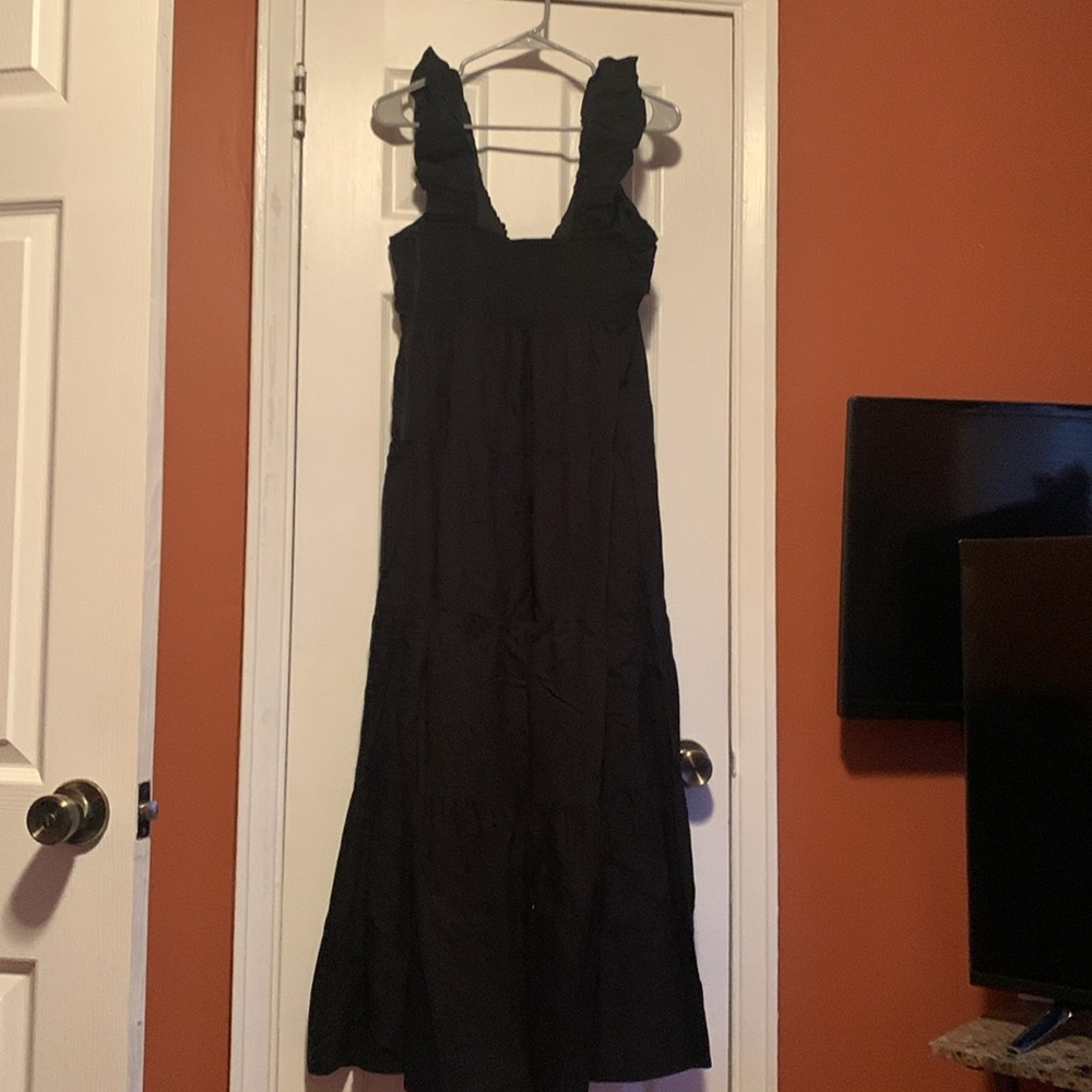 Black Jason Wu black long sleeveless dress - Picture 2 of 3